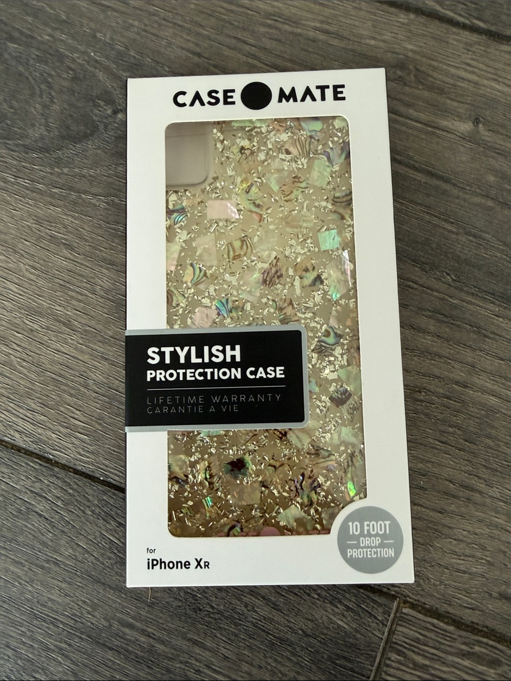 NWT case-mate Iridescent mother of pearl iPhone XR phone case